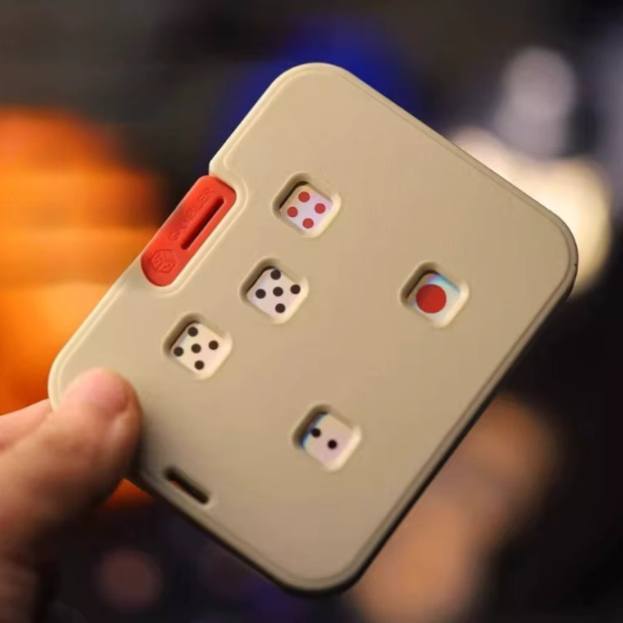soulbao 5-Loch-Würfel-Karten-Fidget-Spielzeug, EDC Slider, Anti-Stress-Spielzeug aus Kunststoff - Bild 3