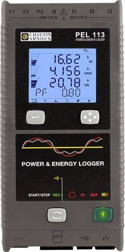 Chauvin Arnoux PEL 113 Netz-Analysegerät 3phasig mit Loggerfunktion, Energiemessungen und Lastanalysen in Grau - Bild 1