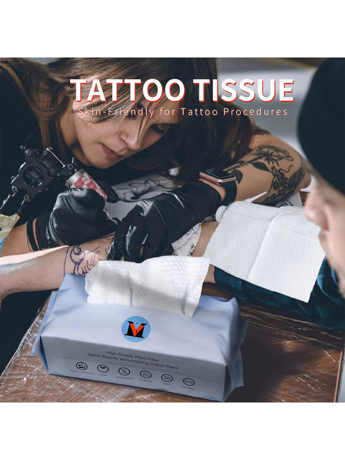 KVM Tattoo-Reinigungstücher Einweg-Gaze, Unisex, 1/3 Pack - Bild 4
