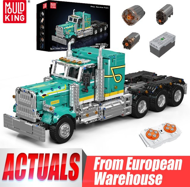 Mould King Technisches Auto, RC Amerikanischer Truck, Baustein-Set, ab 14 Jahren - Bild 1