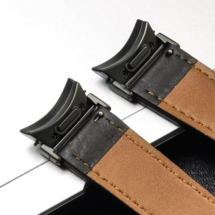 No Gaps Uhrenarmband Leder, Unisex - Bild 2