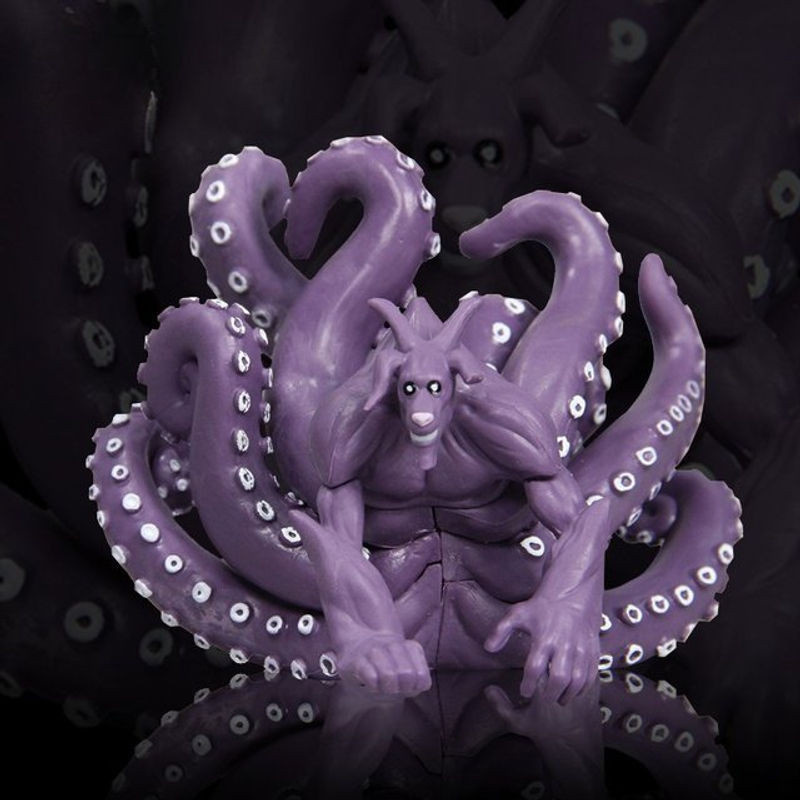 Bandai Naruto Anime Tail Beast Series Schreibtischspielzeug Ornament aus Kunstharz in Lila, Höhe: 10 cm - Bild 1