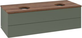 V&B Waschtischunterschrank Antao mit Beleuchtung, Farbe Grau, B/T/H: 120 x 50 x 50 cm - Bild 1