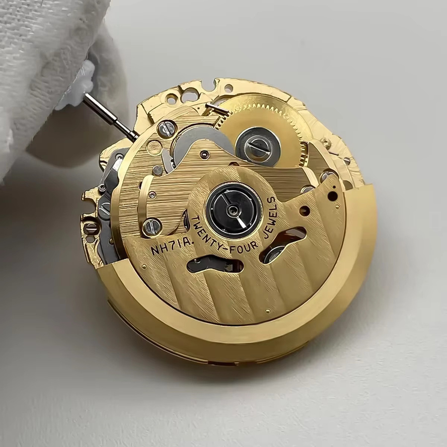 OAKCHARM Automatikwerk, golden, skelettiert, 3 Zeiger - Bild 3