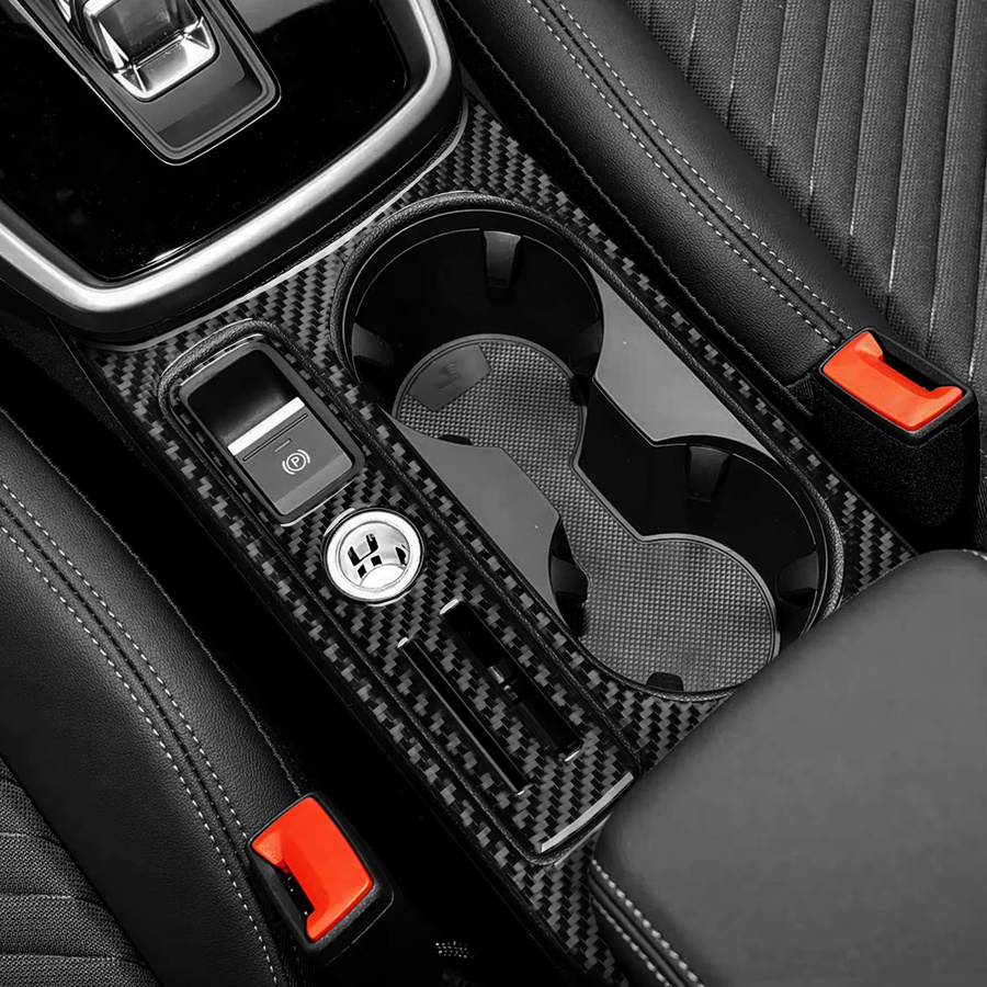 RRX CARBON Carbonfaser-Dekorationsset für Audi A3 S3 8Y 2021-2025 in Schwarz für Navigation, Schaltknauf, Getränkehalter und Türverkleidung - Bild 2