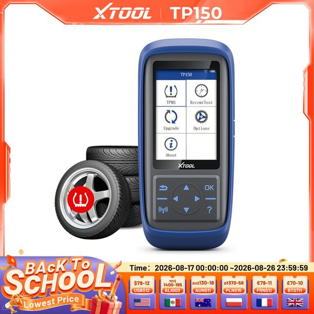 XTOOL TP150 TPMS-Programmierwerkzeug für 315 MHz und 433 MHz Sensoren in Blau - Bild 1