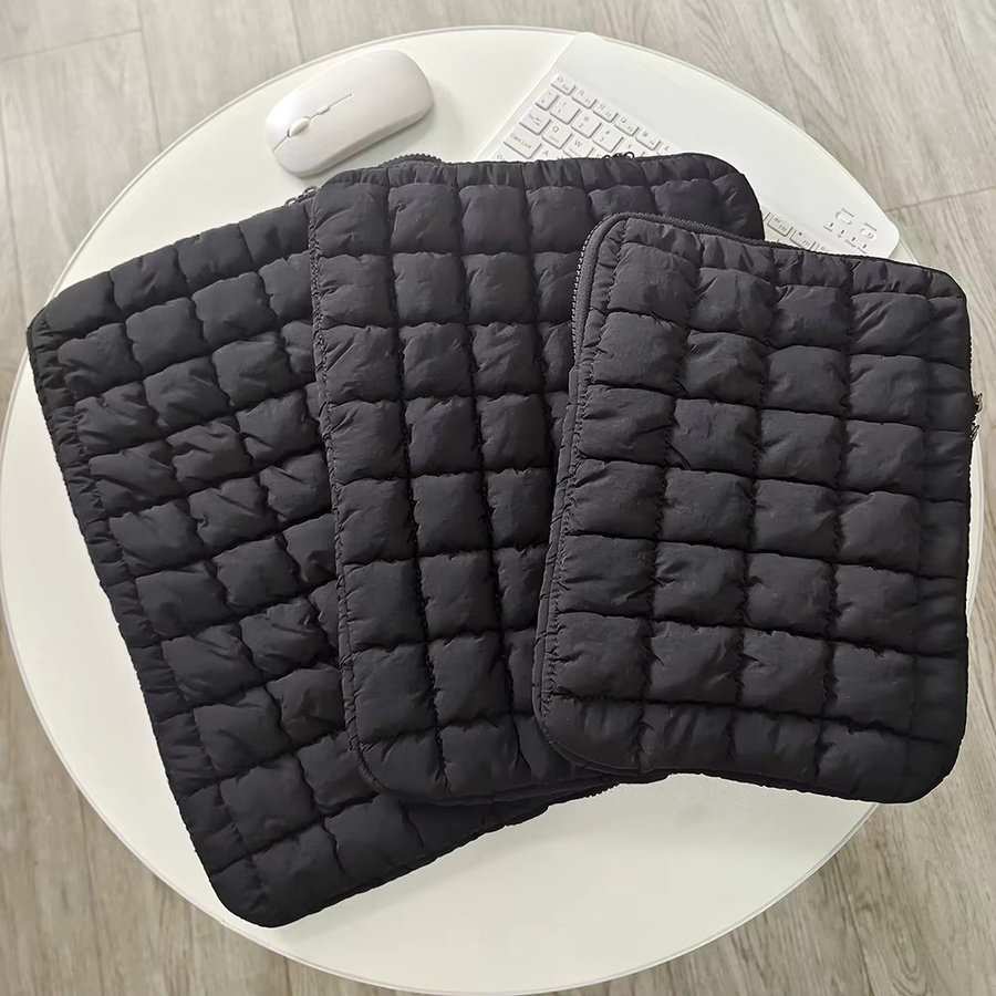 Gepolsterte Laptop-Tasche ValueWin in Schwarz mit gesteppter Hülle für MacBook Air Pro, iPad, Lenovo und HP, passend für 11 bis 15,6 Zoll - Bild 5