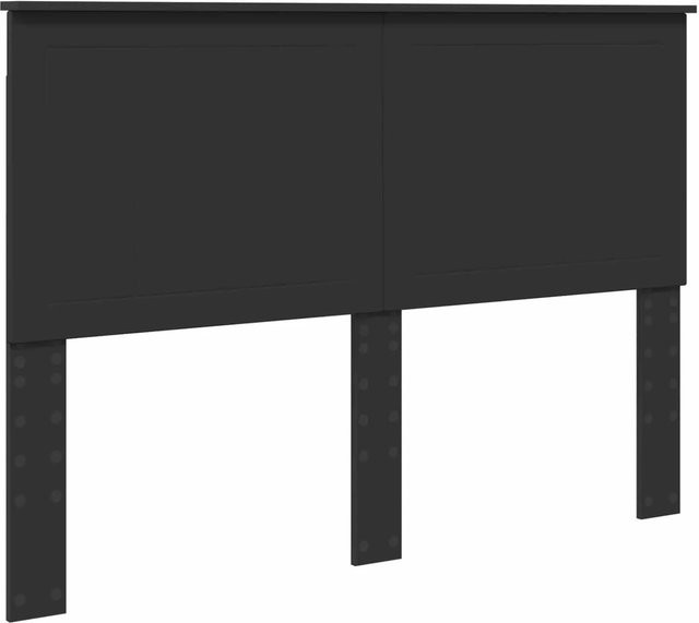 vidaXL Kopfteil in Schwarz und Eichen-Optik aus Holzwerkstoff, Breite: 140 cm - Bild 1