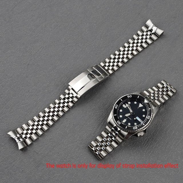Rolamy Uhrenarmband Edelstahl, Jubilee-Stil, Silber, Unisex - Bild 1