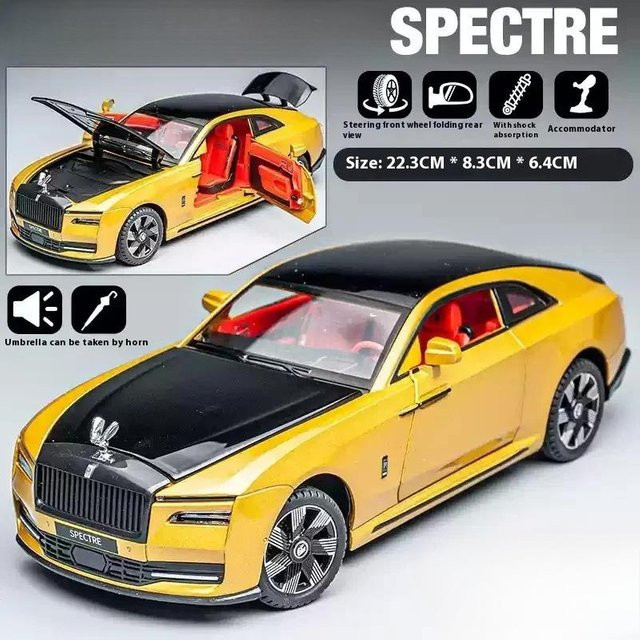 Linyi toy car Spectre Legierung Druckguss Modellauto, 1:24, mit Licht und Sound, ab 14 Jahren - Bild 1