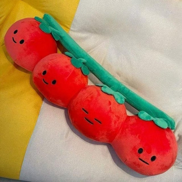 Yiran Health & Beauty Tomate Plüschtier Puppe, Kuscheltier, 65cm - Bild 1