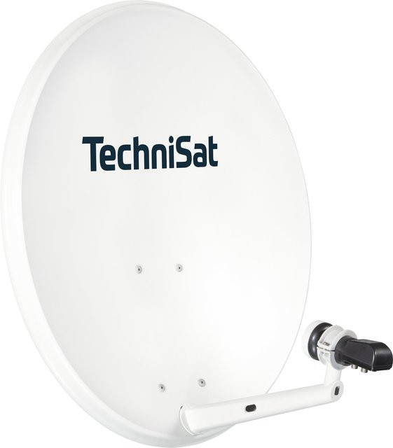 TechniSat TECHNITENNE 70 Satellitenschüssel mit Quattro-Switch-LNB für 4 Teilnehmer in Lichtgrau - Bild 1