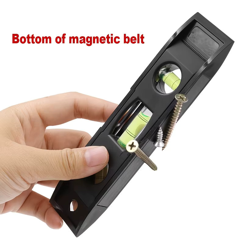 Magnetische Mini-Wasserwaage in Rot für den Hausgebrauch und zur Installation - Bild 3
