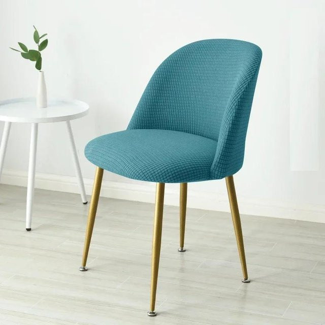 Bestbags Elastischer Polarfleece Stuhlbezug mit kurzem Rücken für Esszimmerstühle und Barhocker - Bild 1