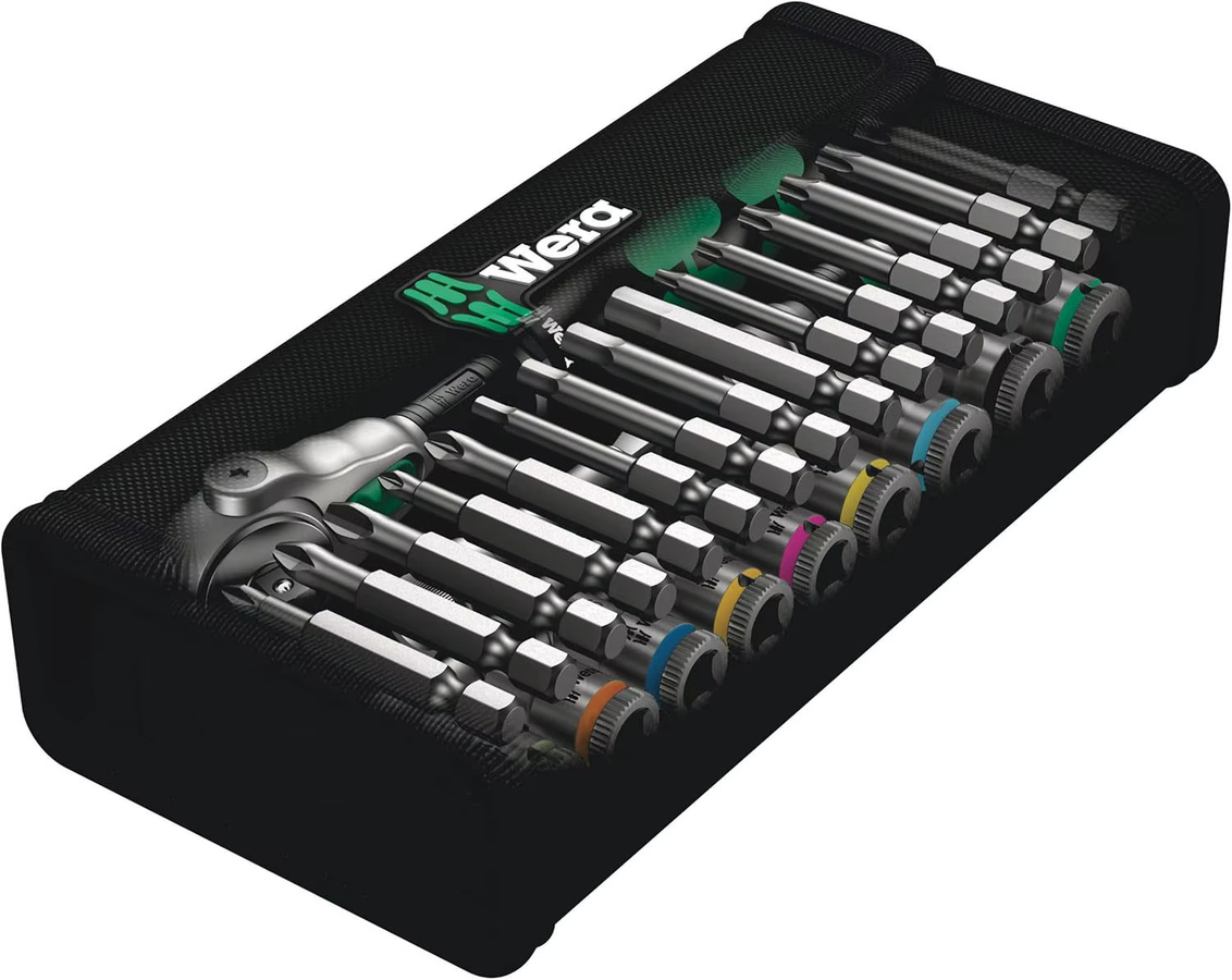 Wera Zyklop Speed-Knarrensatz 8100 SA 6, 28-teilig, 1/4 Zoll Antrieb, metrisch, Silber - Bild 2