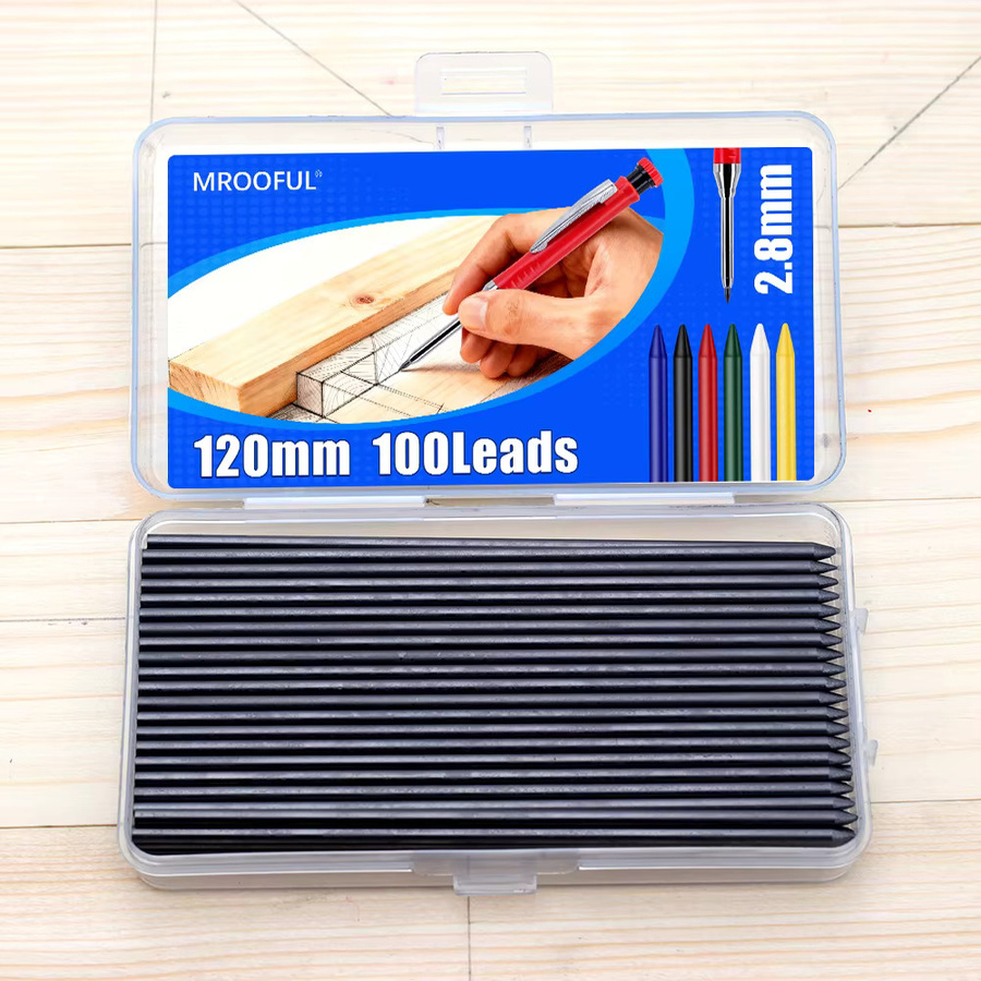 100 Stück Druckbleistiftminen Schwarz 2,8 mm für Holzbearbeitung und technisches Markieren - Bild 5