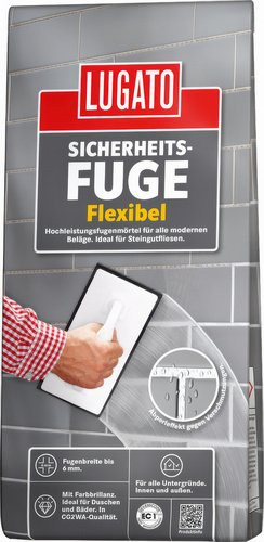 Lugato Fugenmörtel FLEXIBEL in Grau, 5 kg - Bild 1