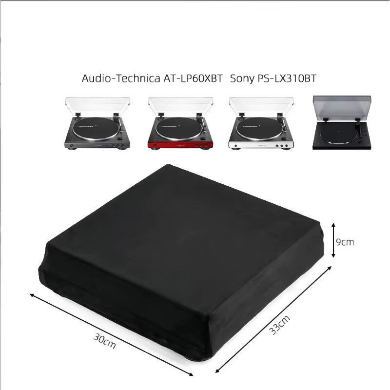 Faltbare Staubschutzhülle für Audio-Technica AT-LP60XBT Plattenspieler in Schwarz - Bild 5