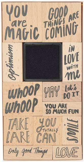 Rico Design Paper Poetry Stempelset You are Magic aus Holz - Bild 1