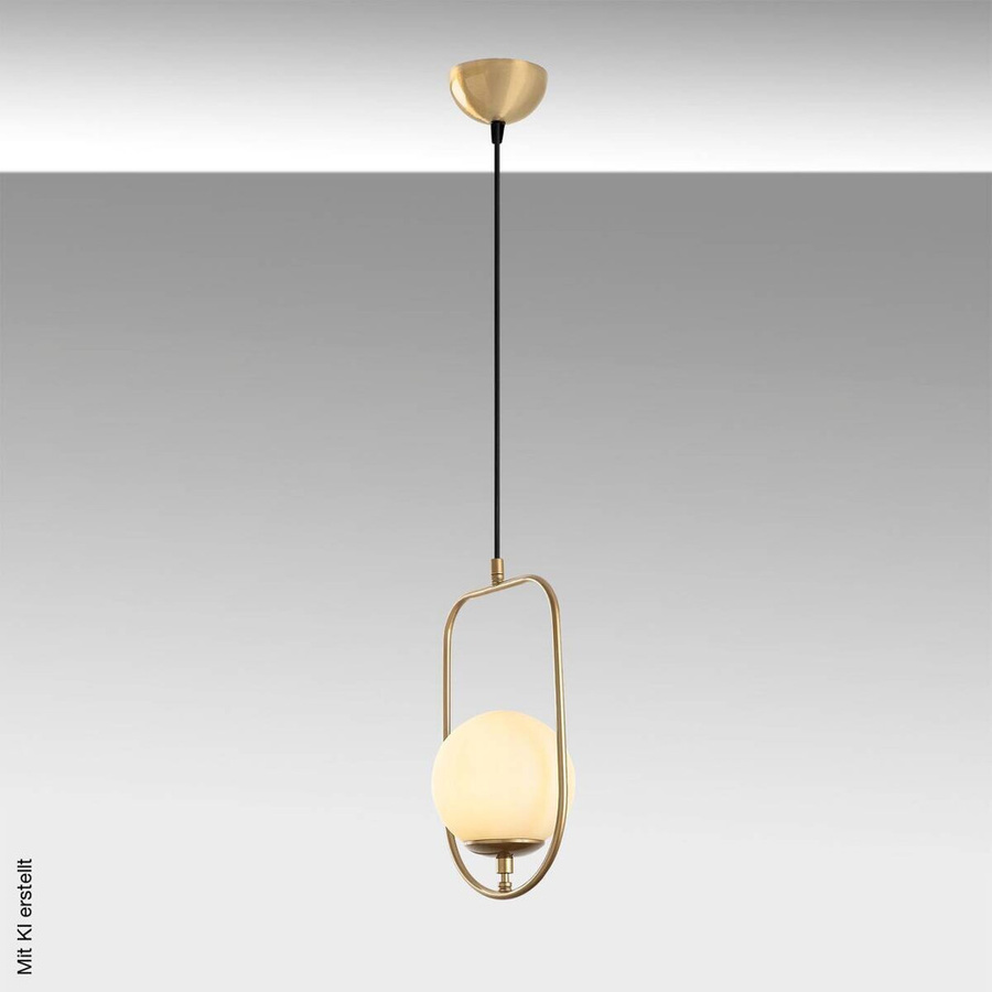 Opviq Pendelleuchte Skew in Gold/Messing mit E14 Fassung, Höhe: 171 cm, Breite: 15 cm, Tiefe: 15 cm - Bild 2