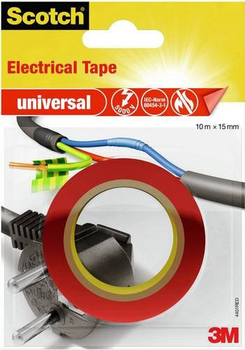 3M Scotch Isolierband 4401RED in Rot, Breite: 15 mm, Länge: 10 m - Bild 1