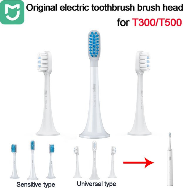 MIJIA T300 T500 Sonic Zahnbürsten Ersatzköpfe, Unisex - Bild 1