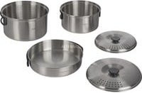 Campingaz Topf-Set Camping Kit, 5-teilig, Edelstahl und Silikon, Silber - Bild 1