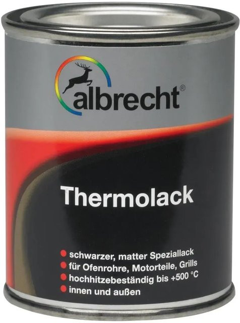 Albrecht Thermolack Schwarz matt 125 ml - Bild 1