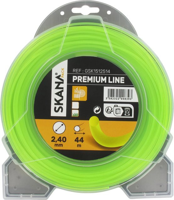 Skana Premium-Mähfaden Rundprofil Gelb Ø 2,4 mm x 44 m - Bild 1