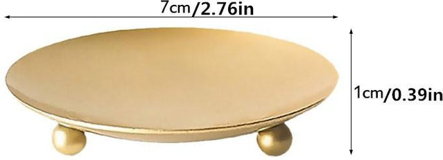 Love Home Garden Kerzenhalter Vintage Säule aus Metall in Schwarz und Gold für Tischdekorationen und Hochzeiten - Bild 1