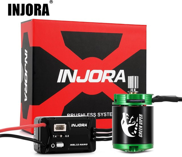 INJORA MBL32-NANO Bürstenloser ESC & 1621 Green Viper Motor 4300KV, 1:30 - Bild 1