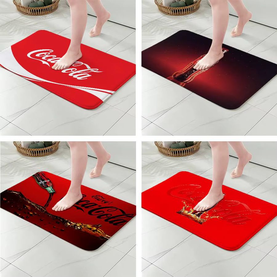 Coca Cola Fußmatte rot saugfähig und schmutzabweisend - Bild 3