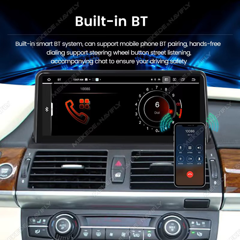 MEKEDE Kabelloses CarPlay und Android Auto Multimedia-System für BMW 1er Serie E81 E82 E87 E88, 10,25 Zoll Touch-Display, 128GB, Schwarz, mit GPS und 4G/Cellular-Unterstützung - Bild 5