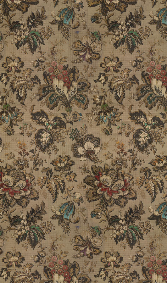 NLXL Mural Big Pattern Bogor Wandtattoo in Beige mit botanischem und floralem Vintage-Design aus Non-Woven - Bild 1