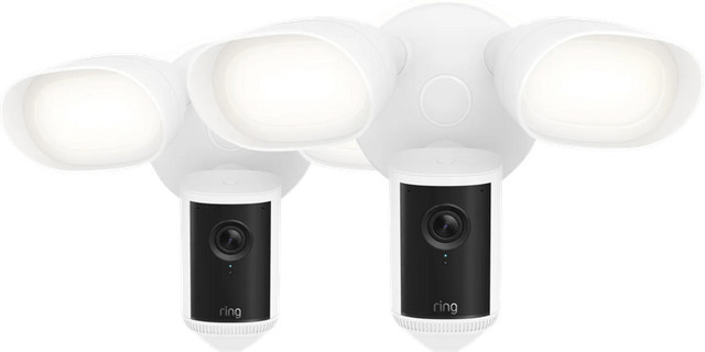 Ring Floodlight Kamera Wired Pro 2. Generation Doppelpack Weiß - Bild 1