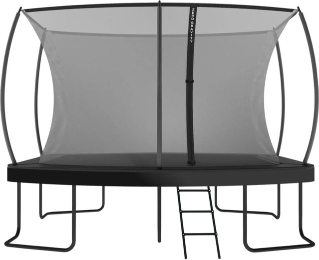 Zero Gravity Outdoor Trampolin mit Klappnetz, Leiter und Bodenanker - Bild 1