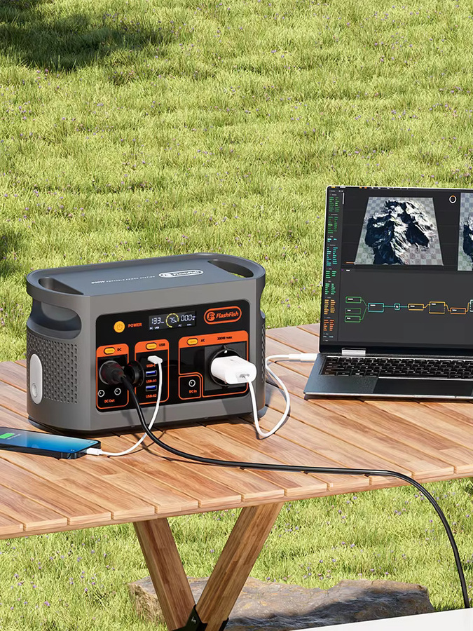 FlashFish E103 Tragbares Kraftwerk mit 300 W Leistung und 179,2 Wh LiFePO4-Akku für Outdoor und Camping - Bild 6