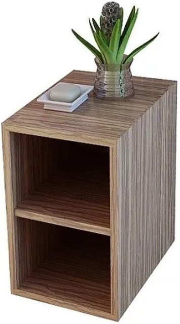 Jet-Line Badezimmer Mittelschrank Brixen in Zebraoptik und Holzoptik, Braun, B: 30 cm, H: 49 cm, T: 45,2 cm - Bild 1