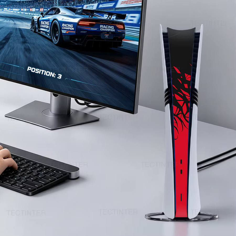 Sony PCV Vinyl-Schutzfolie für PS5 Pro Disc und Digital Konsole, Staubdichte Vinyl-Aufkleber-Abdeckung in Schwarz und Multicolour - Bild 5