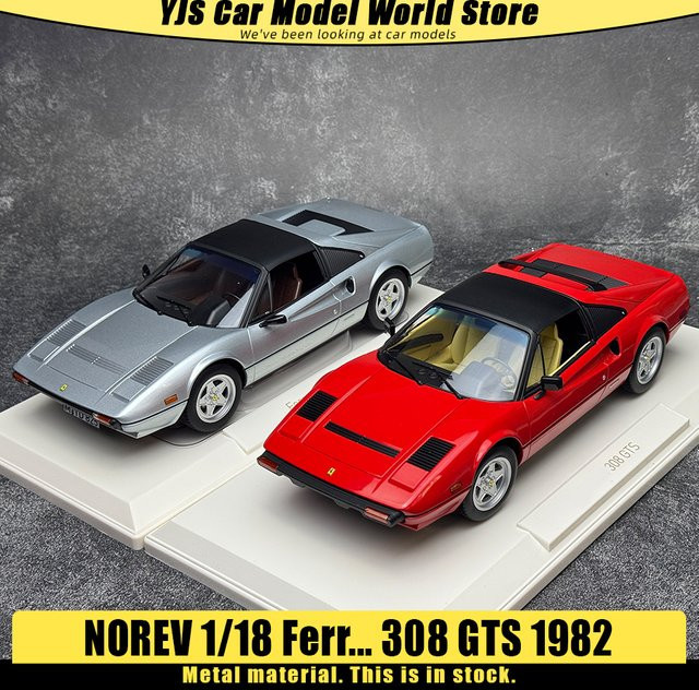 NOREV Ferrari 308 GTS 1982, Druckgussmodell, Maßstab 1:18, Rot - Bild 1