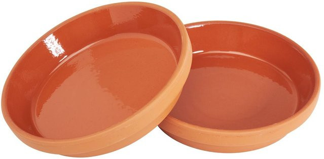 Terrakotta-Unterteller Set mit einem Innendurchmesser von 12 cm, 2 Stück - Bild 1