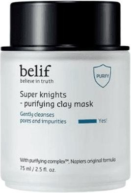 belif Super Knights Reinigende Tonmaske, 75 ml, Gesicht - Bild 1