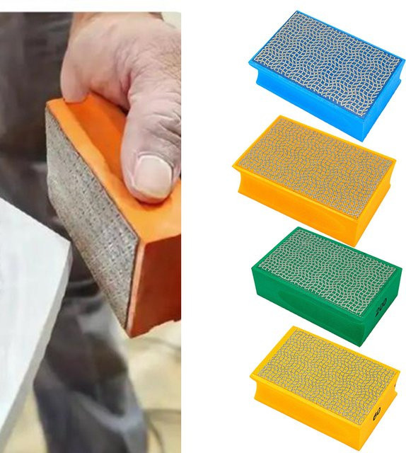Vibratite Hand Polierpads für Galvanik und Schleifarbeiten zum Trimmen und Reiben von Fliesen - Bild 1