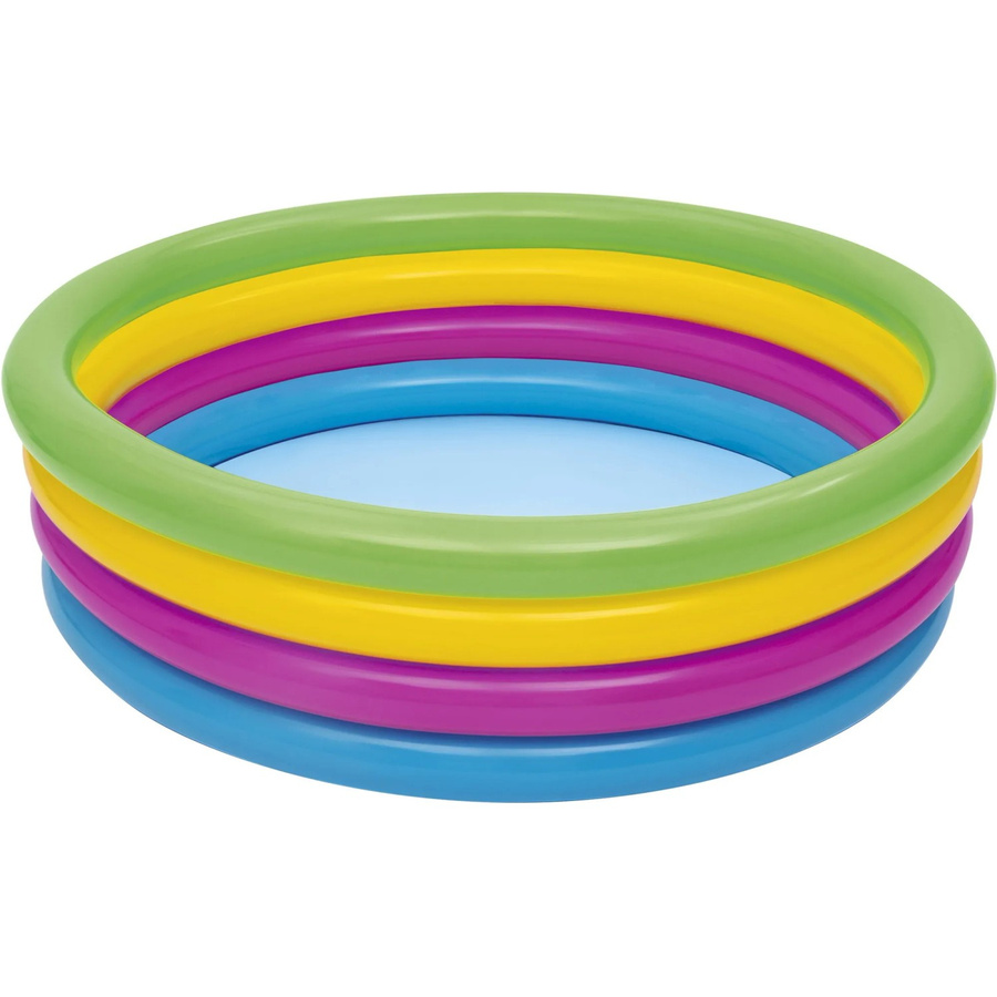 Bestway Swim Squad aufblasbares Planschbecken für Kinder, rund, Multicolour, Durchmesser: 157 cm, Höhe: 46 cm - Bild 2