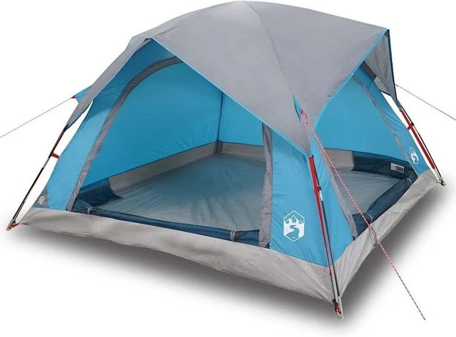 Furnicato Campingzelt Kabinenzelt Blau, H x B x T: 135 x 218 x 218 cm - Bild 1