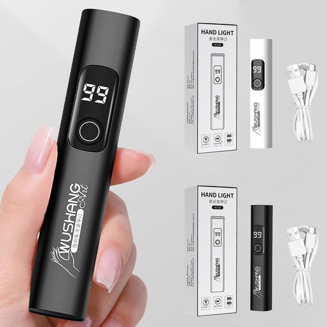 eelhoe UV-Taschenlampe zur Fleckenerkennung mit 365-405nm Wellenlänge, Lila, USB-aufladbar - Bild 1