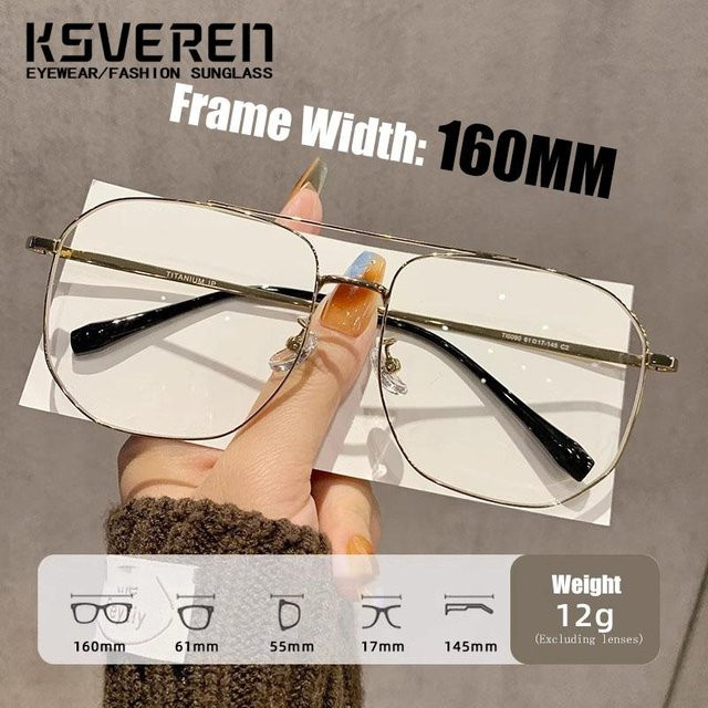 KSVEREN Korrektionsbrille, Vollrand, Metall, Unisex - Bild 1