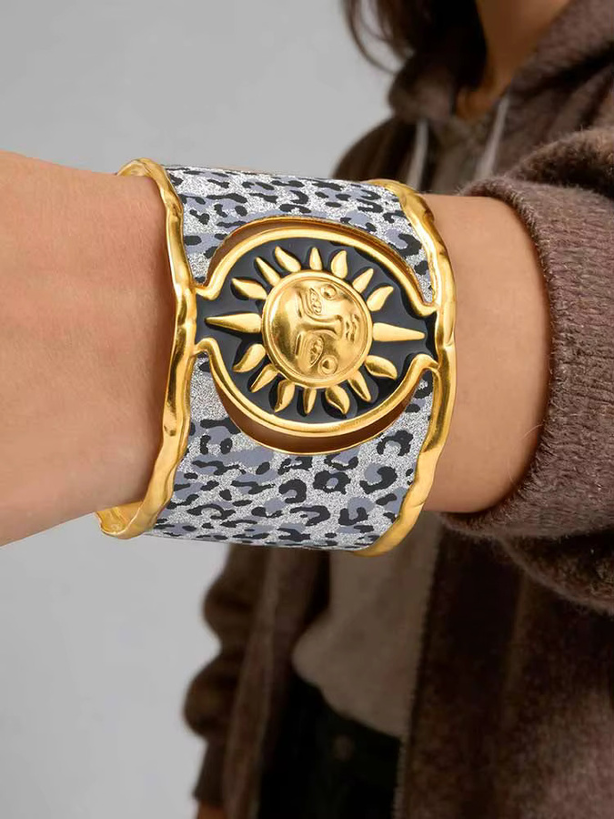 Myfresty Armreif Sonnenblumen, Gold, Edelstahl, Damen - Bild 3