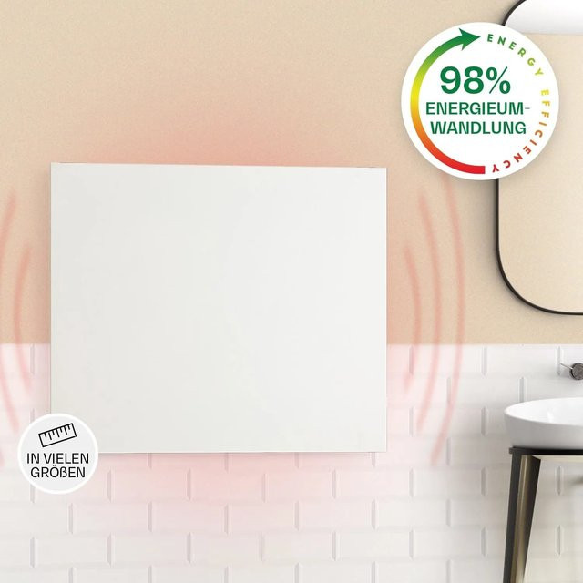 Klarstein Wonderwall Air Infinite 300 Infrarotheizung mit Fernbedienung, Weiß, B/H: 60 x 50 cm - Bild 1