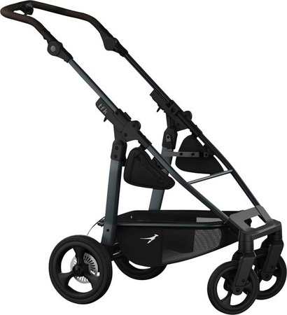 tfk Kombikinderwagen mono 4 in Grau und Schwarz mit Sportsitz und Babywanne